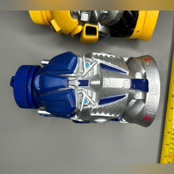 2012 Hasbro Transformers Bumble Bee & Optimus Prime Thermos Sip Mug Cup - Picture 6 of 12